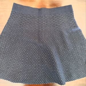 Ann Taylor Flare Navy Skirt